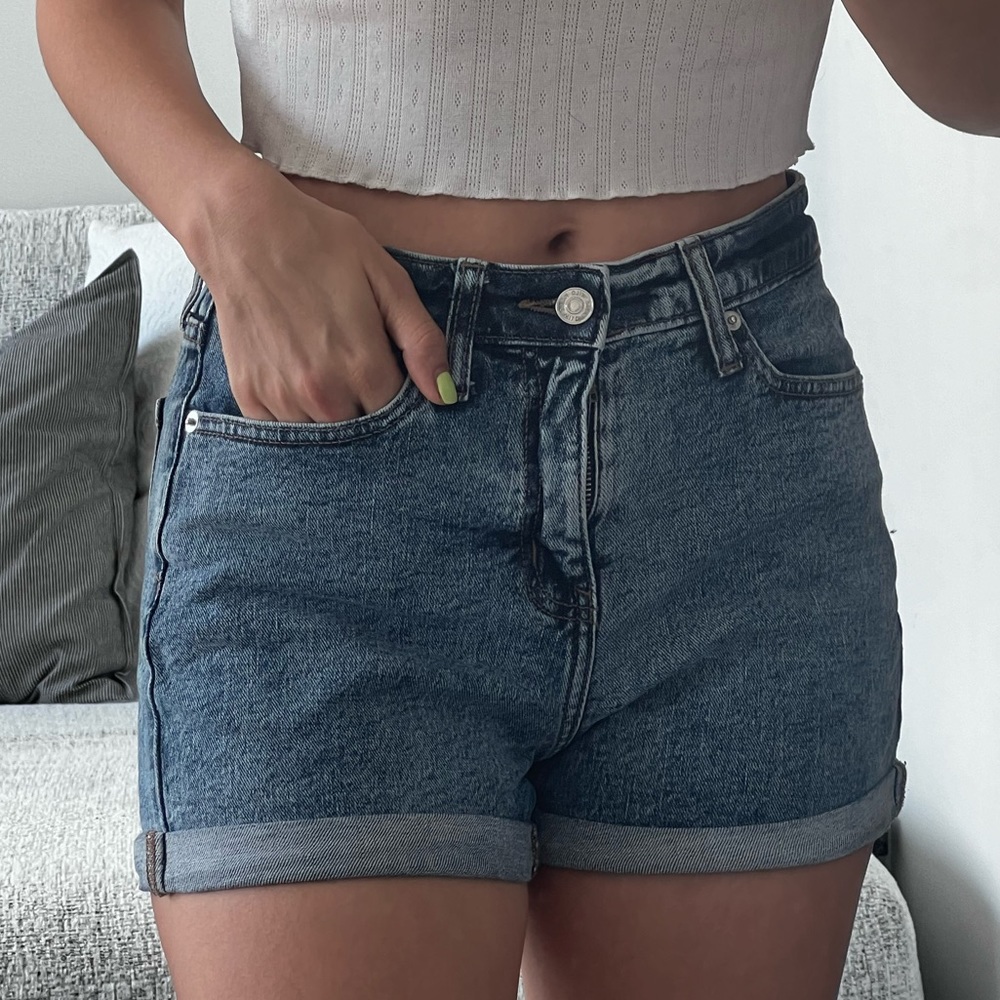 denim shorts